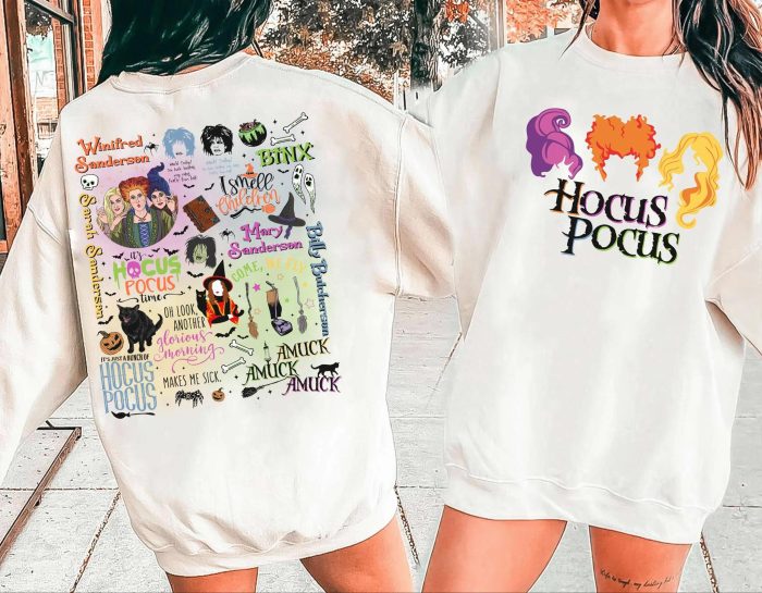 H0cus P0cus Bad Witches Sisters M0vie Halloween Vintage T-Shirt Halloween Shirt Sweater