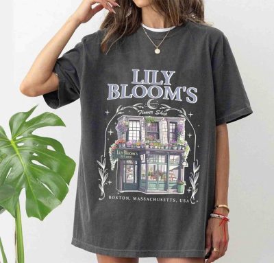 Lily Blooms Floral Shop Shirt It Ends With Us Shirt Colleen Hoover T-shirt Lilly Bloom Merch Bookish T-shirt New T-shirt 2024